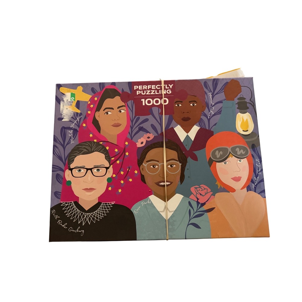 Talking Tables Inspirational Women 1000 Piece Jigsaw Puzzle with Poster RBG Rosa